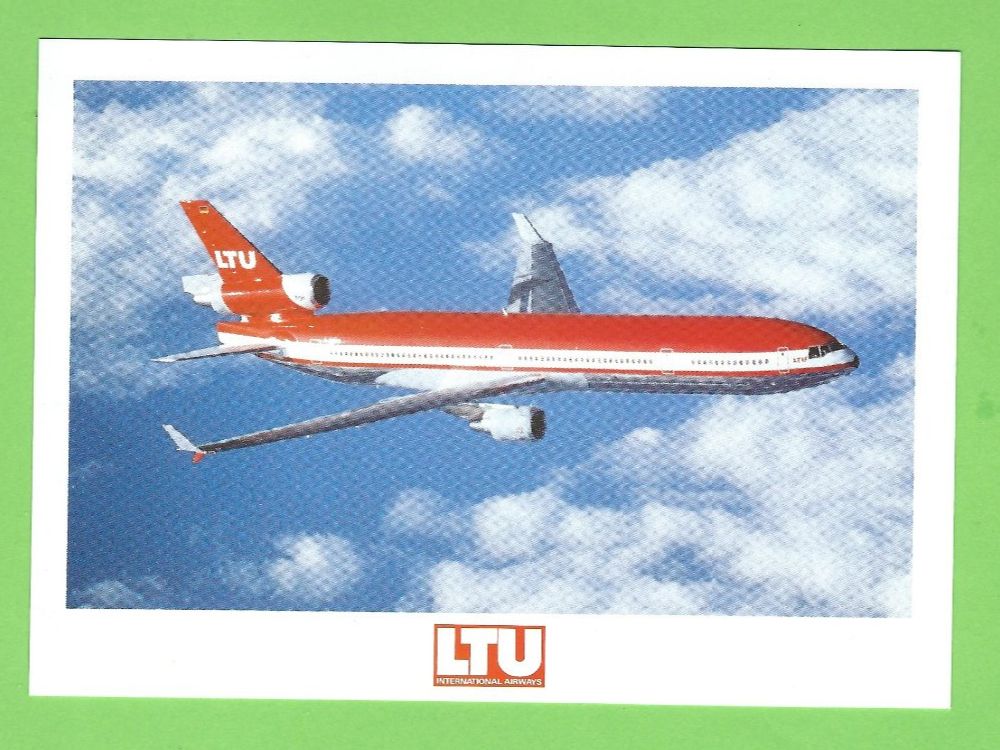 Cartoline postali: LTU Postkarte MD 11 Flugzeug – Usato da Zürich venduto da t24_de