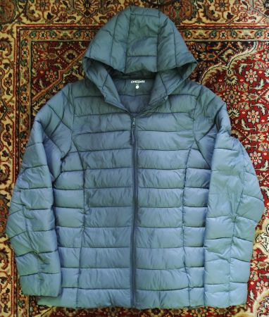 Daunenjacke leichte graue L Doudoune légère gris grigio