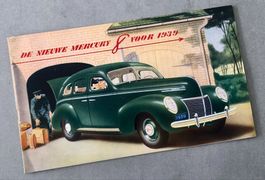 MERCURY 8 FORD VON 1939 – SELTENER PROSPEKT NIEDERLANDE