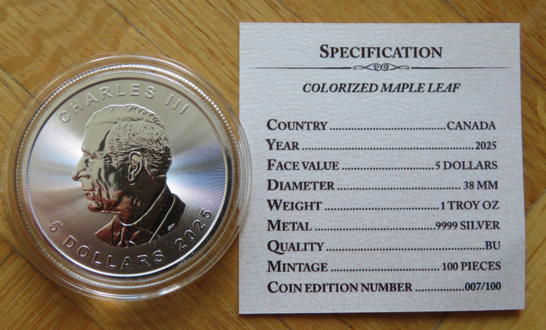 Tutti le monete: Maple Leaf 2025 Farbiger Round Mandala Dolphin1OZ SILBER – Nuovo (secondo la descrizione) da Wetzikon ZH venduto da Nicki6 2