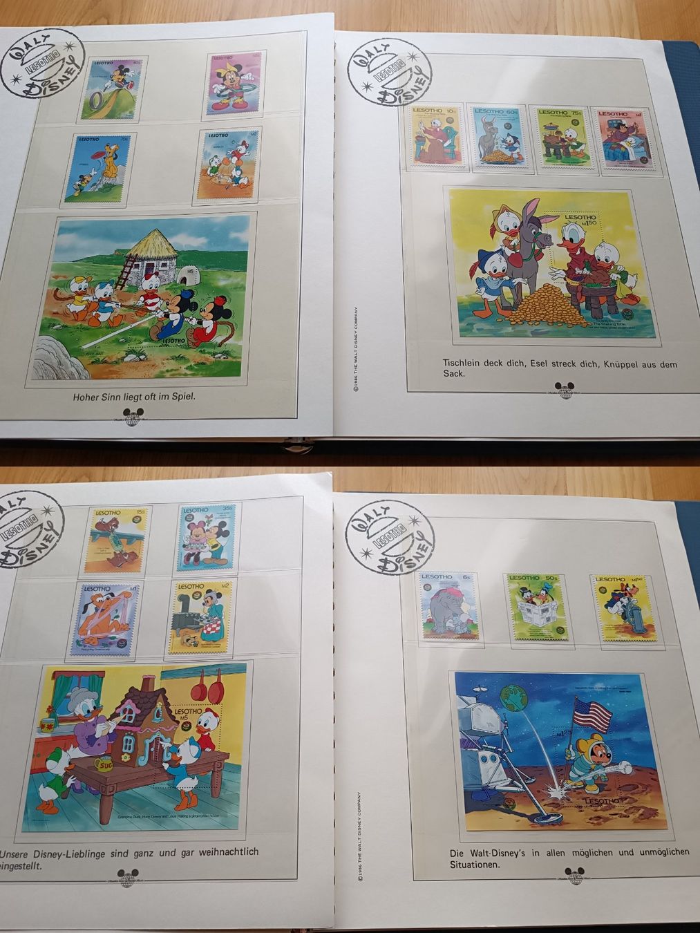 Lindner Alben: Disney Briefmarken Album Lesotho – Gebraucht aus Otelfingen von patida 7