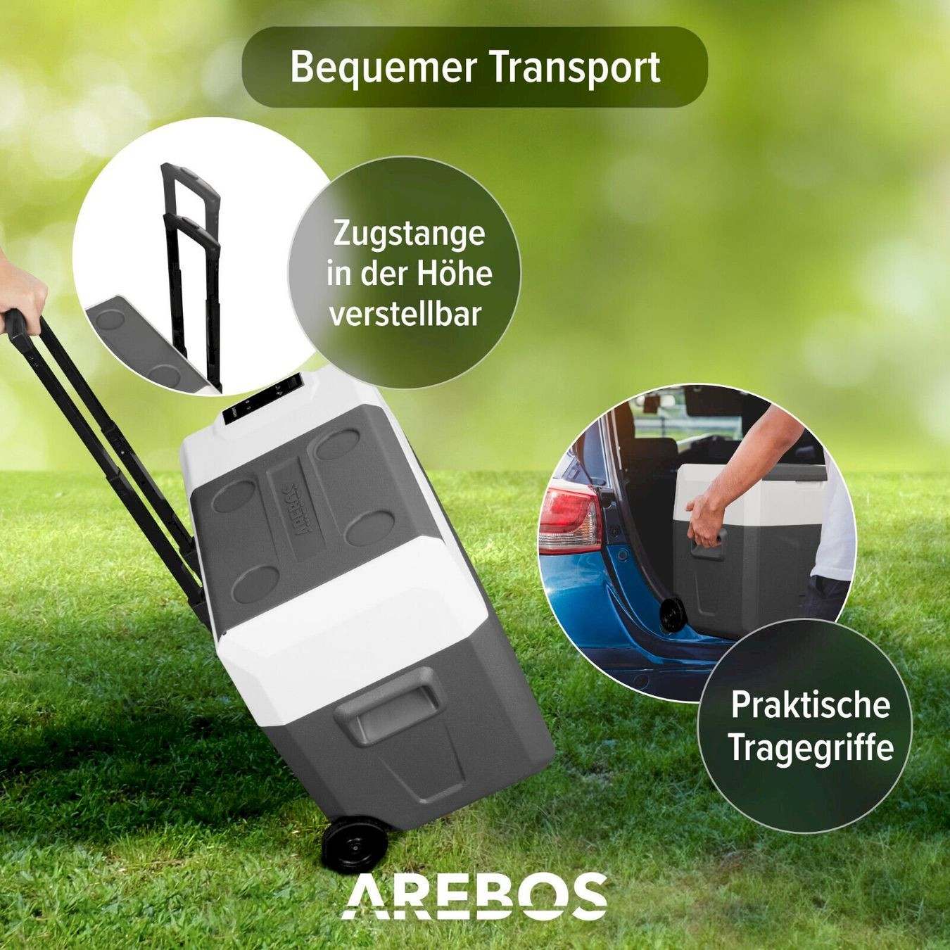 Réfrigérateurs et refroidissement: AREBOS Kompressor Kühlbox mit Rollen 27L – Neuf avec emballage d'origine à Bottighofen par zaap 7