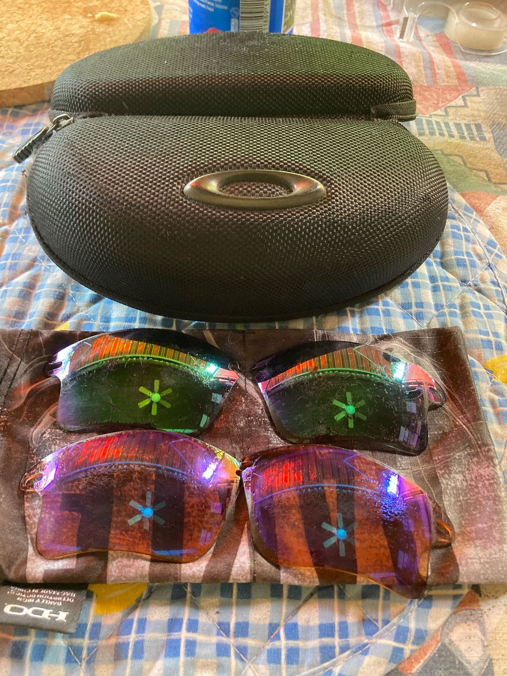 Oakley Occhiali & Lenti: Oakley Ersatzgläser Set mit Etui fast jacket – Usato da Turbenthal venduto da littledevil71 1