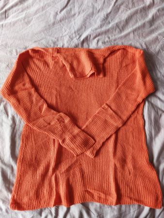 Magnifique Pull orange cachemire Gerry Weber Taille L