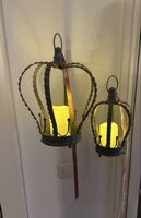 2 Vintage Deko Kronen- Kerzenhalter Metall