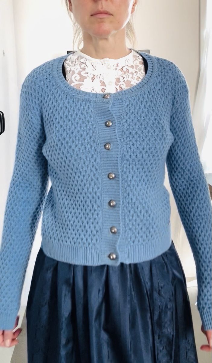 Vestes: Stockerpoint Trachtenjacke Strickjacke hellblau – D'occasion à Zürich par eka_5xfb