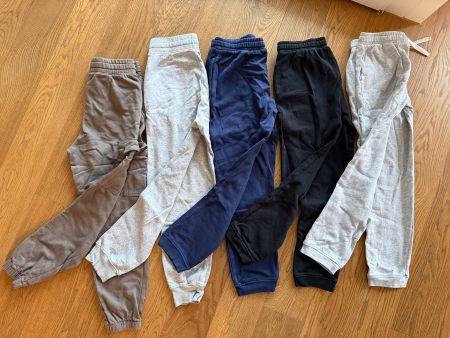 5 x Trainerhose für Kinder, 2 x Gr. 158 + 3 x 158/164, Bund