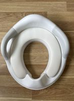Toilet Training Seat with Padded Cushion White Grey