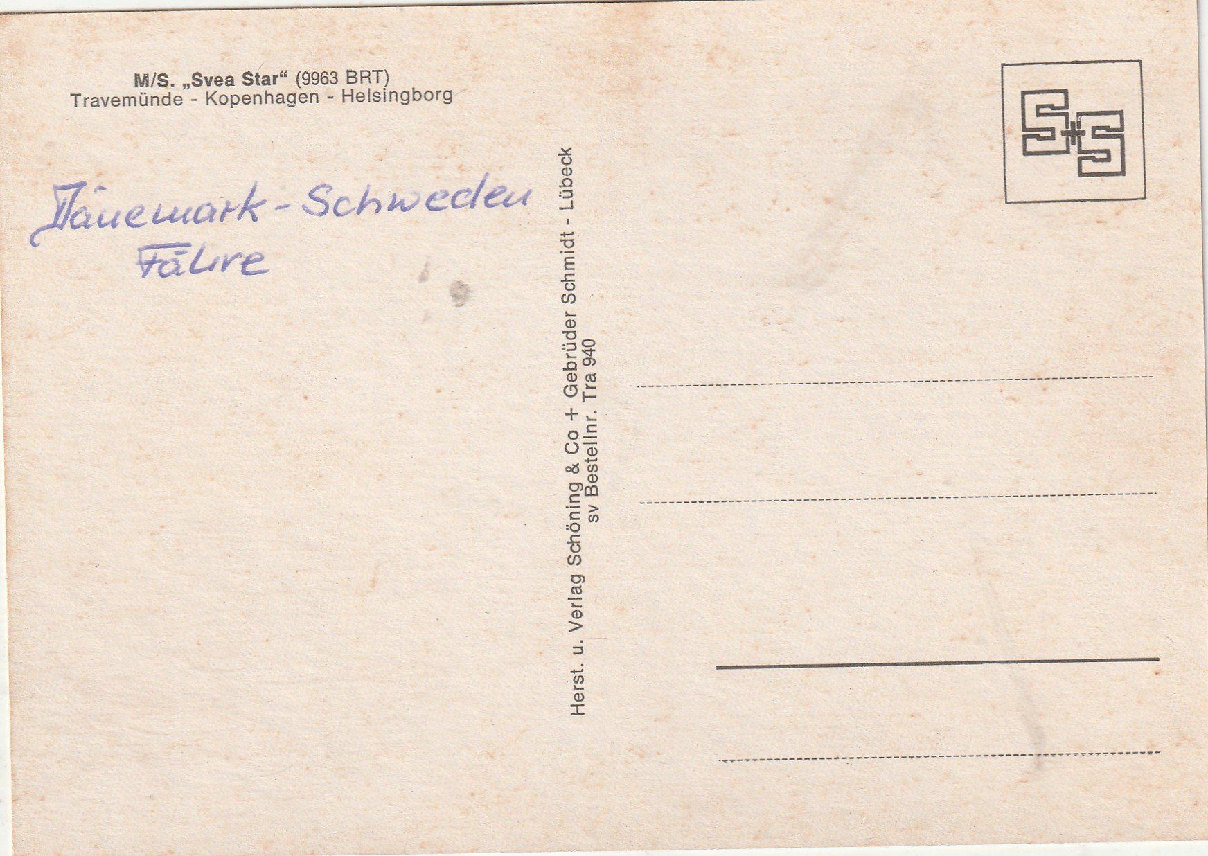 Cartoline postali: M/s Svena Star – Usato da Lumbrein venduto da made02 1