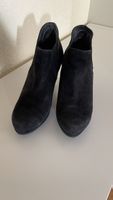 Schwarze Wildleder Stiefeletten, Grösse 37
