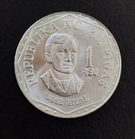 1 Piso Münze Philippinen 1982