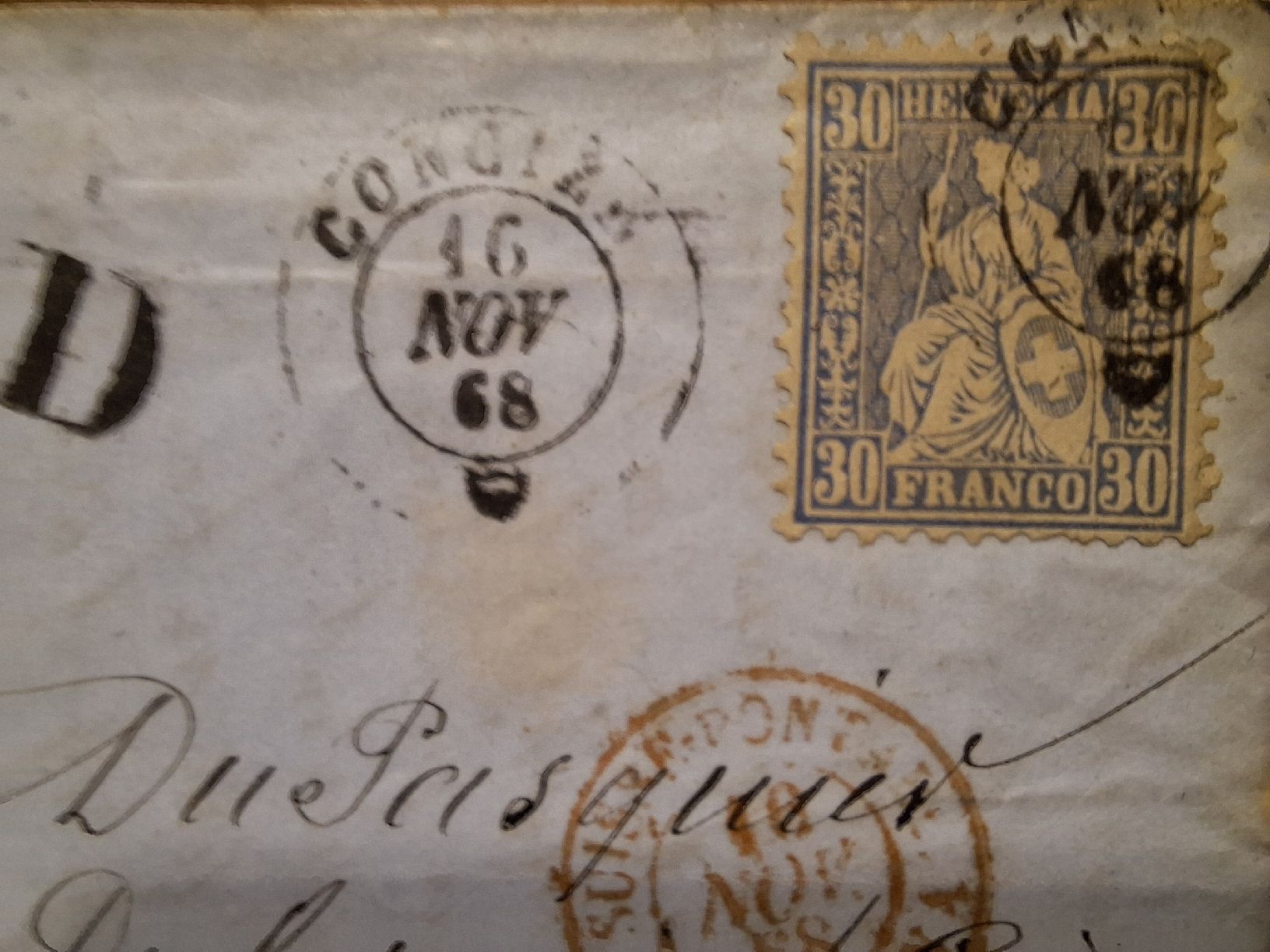 Tutti i francobolli: Sitzende Helvetia P.D  – Usato da Balgach venduto da SIMEON27 4