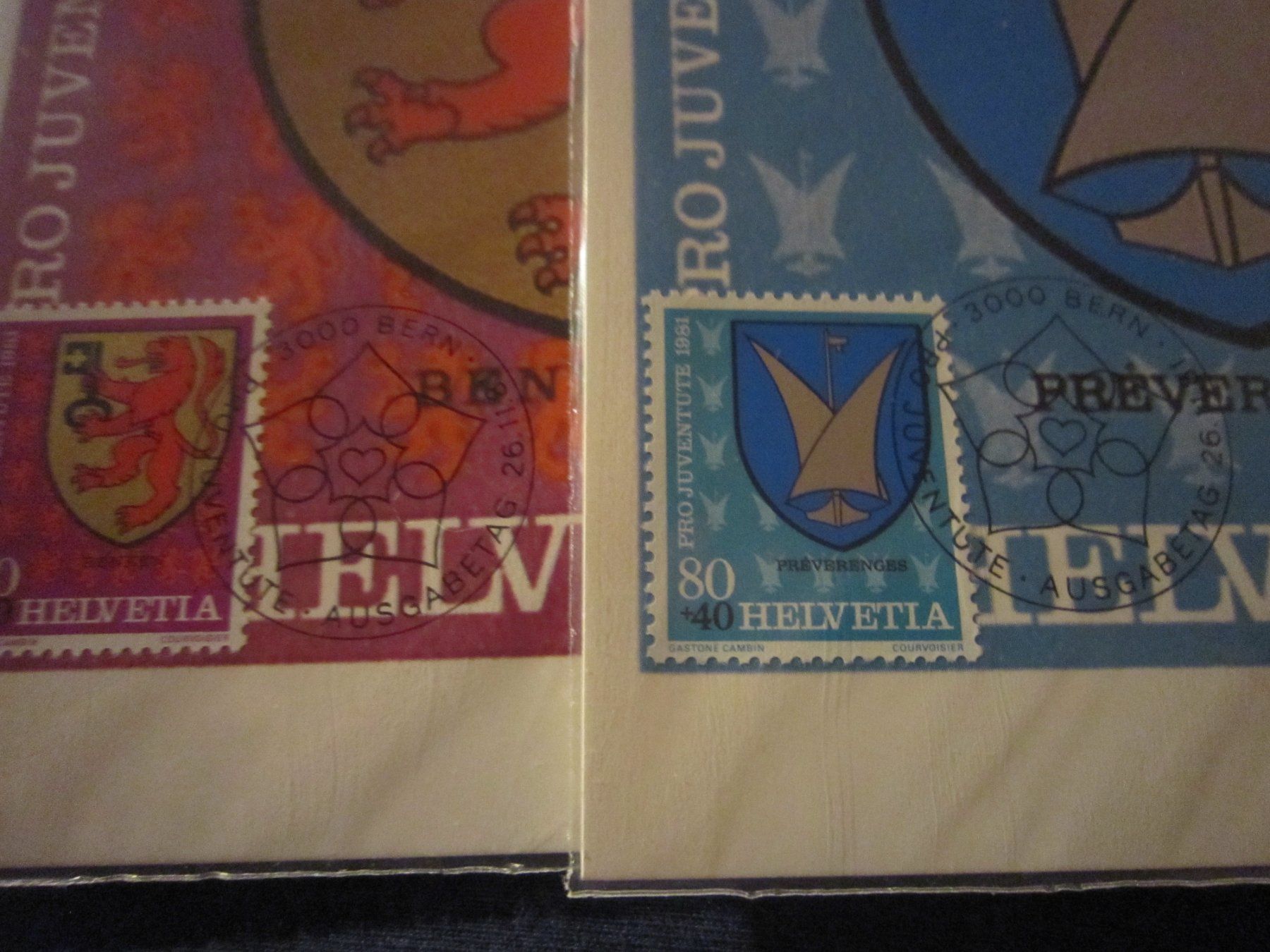 Alle Briefmarken: PJ 1981 Serie und Maximumkarten – Gebraucht aus Gordola von Polentaefung 6
