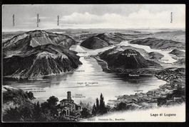 Lago di Lugano Panoramakarte