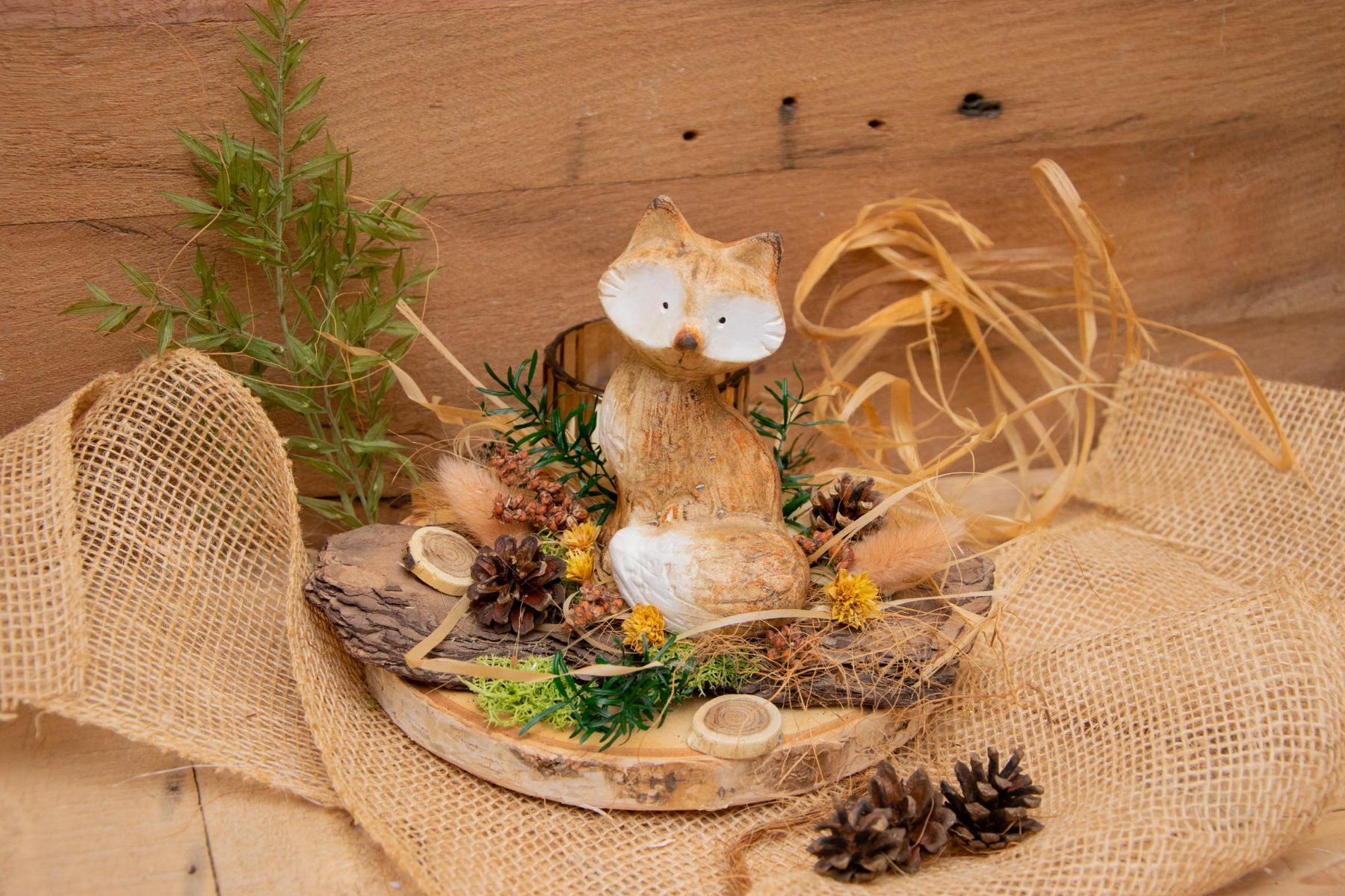 Tutte le decorazioni: handgefertigte Herbstdeko mit Deko-Fuchs, Geschenkidee – Nuovo (secondo la descrizione) da Unterentfelden venduto da mag-images 1