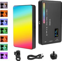 LED RGB Videolampe Kamera Licht 2500-9000K CRI95+ tragbar