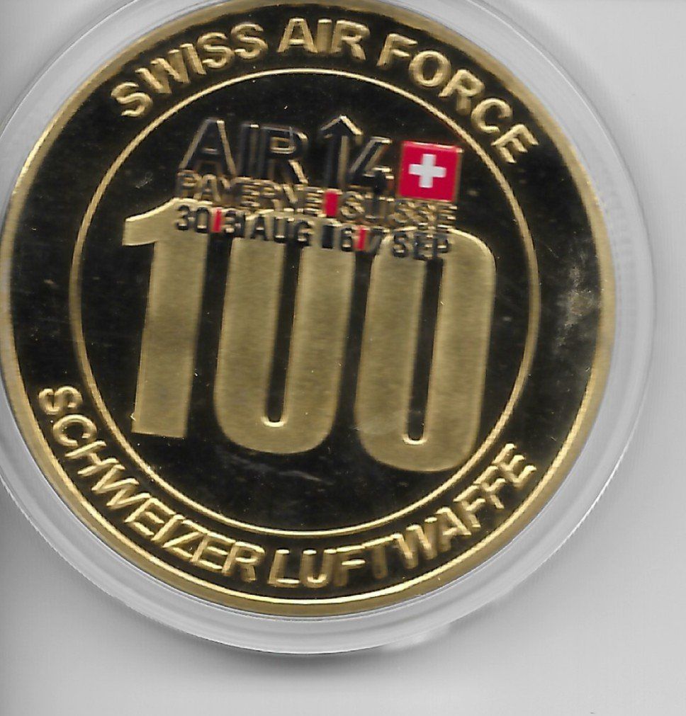 Medaglie: SCHWEIZER LUFTWAFFE MEDAILLE – Nuovo (secondo la descrizione) da Reinach BL venduto da Katzenmorli 1