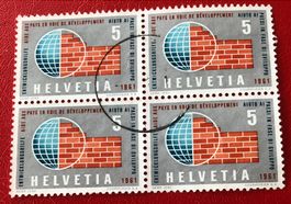 4 er Block Nr.375 mit Stempel