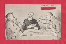 Jassen Karikatur F. Philipp Künster-AK  Bock, Bock, Bock ...