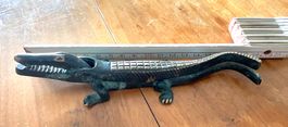 Krokodil-Nussknacker, Vintage, Messing