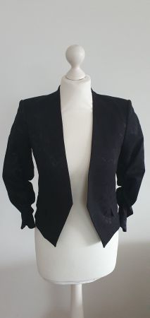 Blazer, Spitzenmuster, schwarz Gr 34 Neu