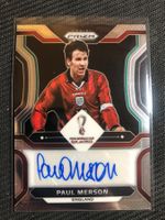 Panini Prizm WC 2022 Paul Merson England Autogramm
