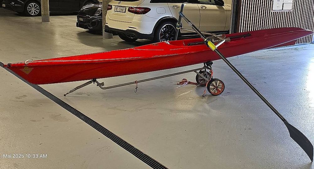 Sport Ruderboot - Virus Turbo Light Skiff mit viel Zubehör (Gebraucht ...