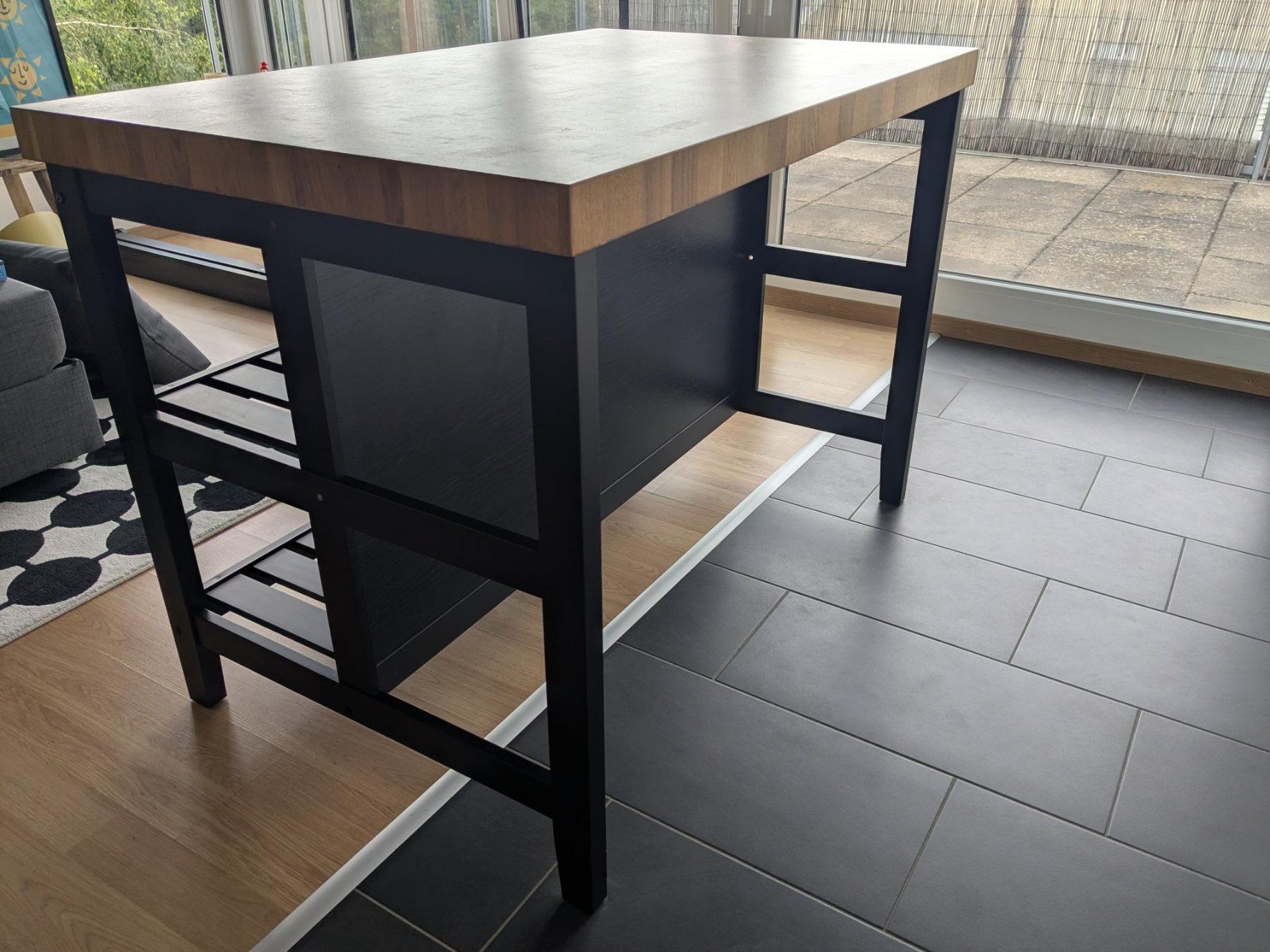 Ikea Komplettküchen: Kücheninsel VADHOLMA, schwarz/Eiche, 127x79x90 – Gebraucht aus Zürich von cclsn 2
