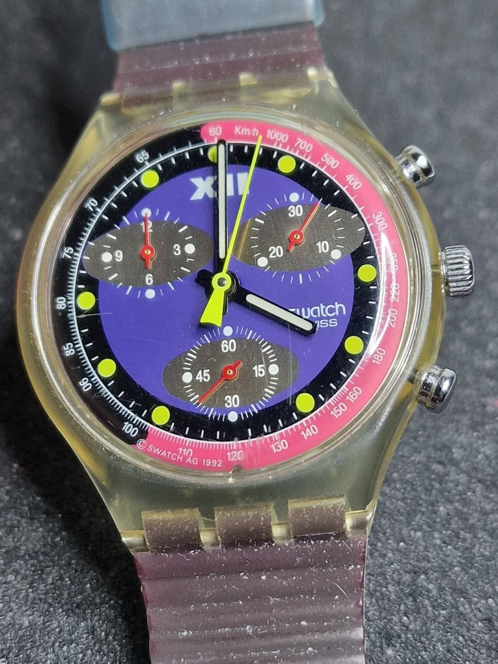 Swatch Uhren: Swatch. Ref. SCK 101 "Blue Chip" 38mm – Gebraucht aus Bülach von  3