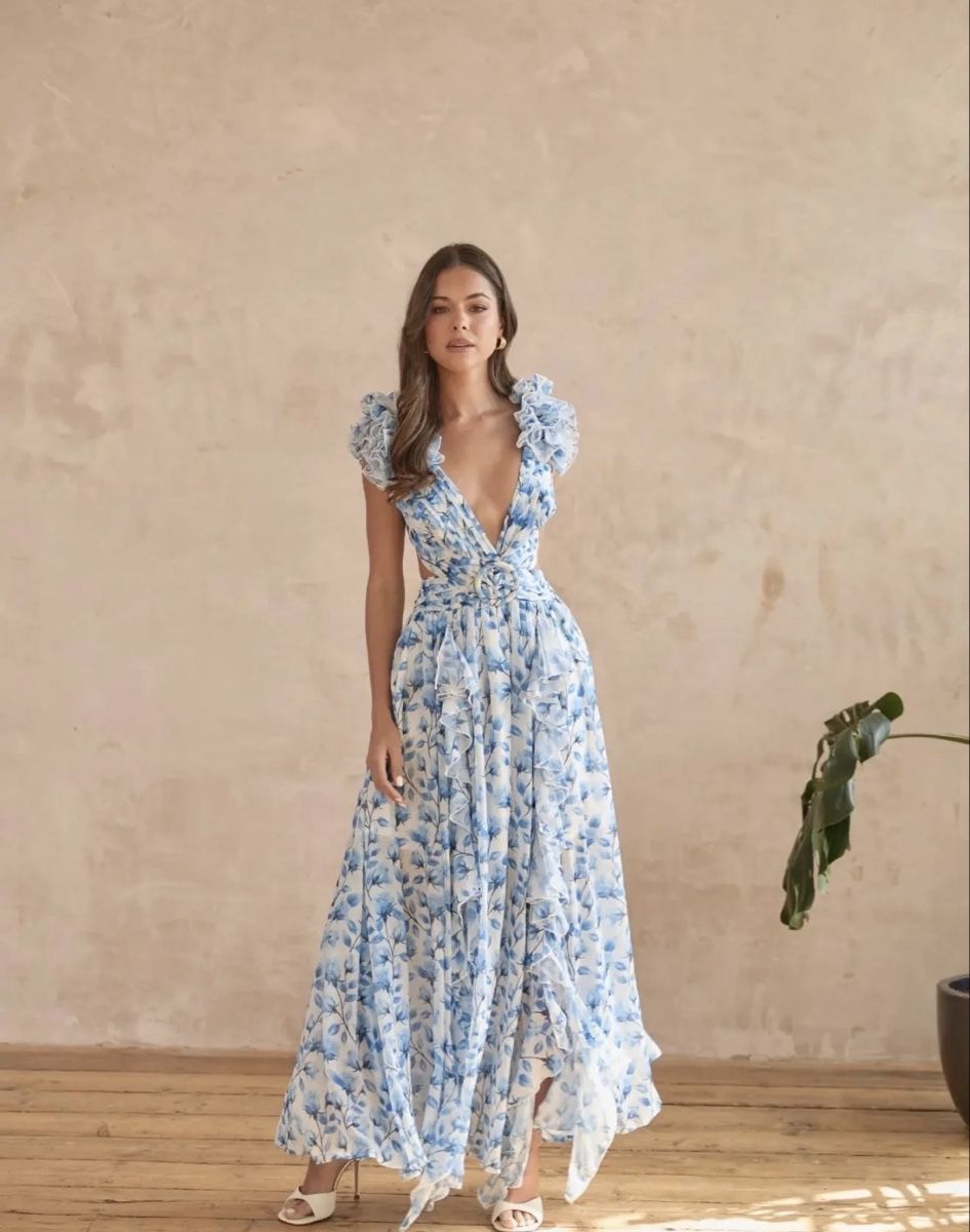 Vestiti: Hochzeitsgast Maxi Kleid – Nuovo (secondo la descrizione) da Zürich venduto da sms_cpl8 2