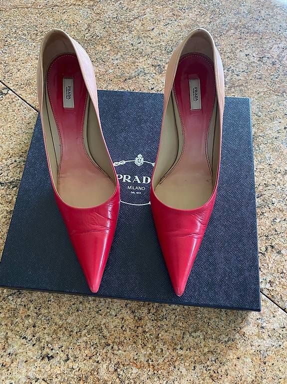 Scarpe da donna: PRADA Pumps Leder Gr.41,  rot/beige TOP – Usato da Weggis venduto da goo_vn75 3