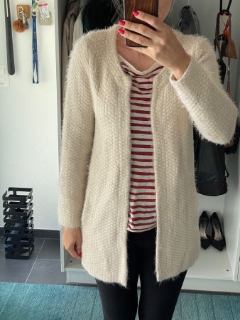Morgan Strickjacke, creme-weiss, Gr. M - Kuschelig warm!