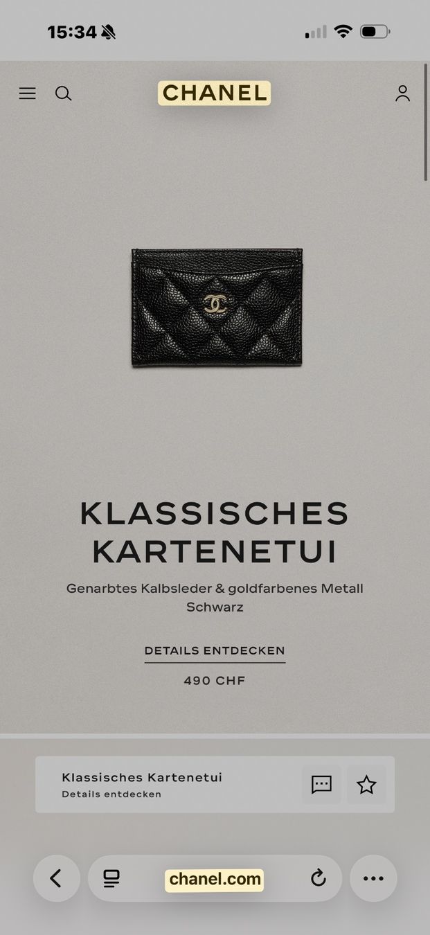Chanel Portemonnaie: Chanel Kreditkarten Etui – Neu (gemäss Beschreibung) aus Zürich von newyork2013 5