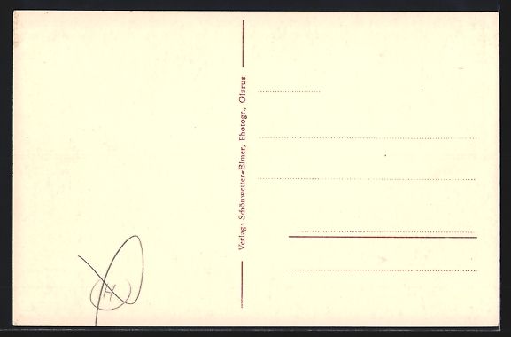 Cartoline postali: Weesen, Hotel Bellevue-Speer mit Mattsto – Usato da Berlin venduto da bartko-reher 1
