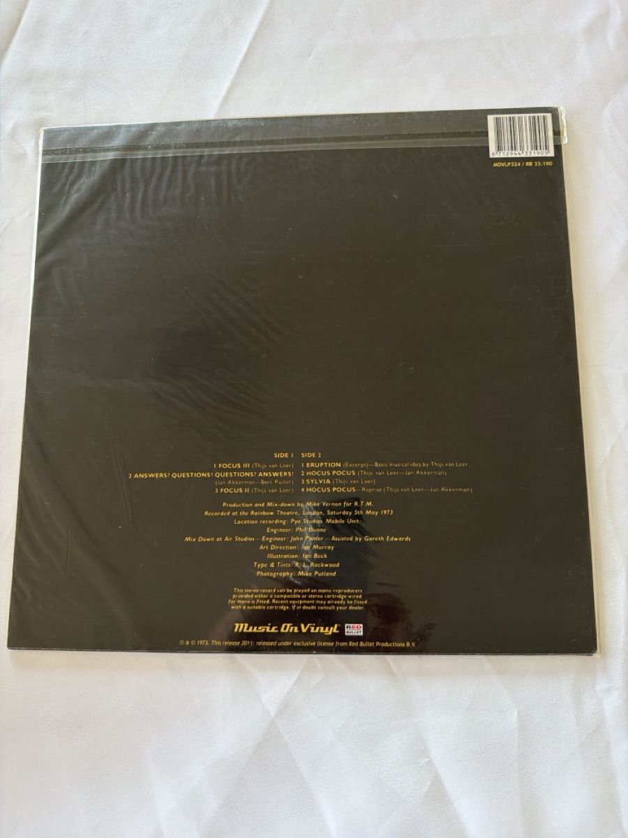 Schallplatten: Focus - At The Rainbow, Vinyl, Neu! – Neu und originalverpackt aus Schaffhausen von Sonne25 3