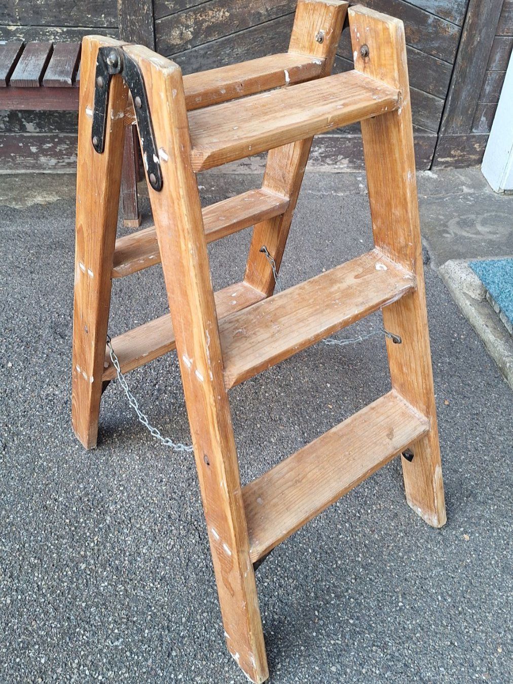 Leitern: kleine Vintage Bockleiter Holz – Gebraucht aus Dornach von majo8689