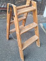 kleine Vintage Bockleiter Holz