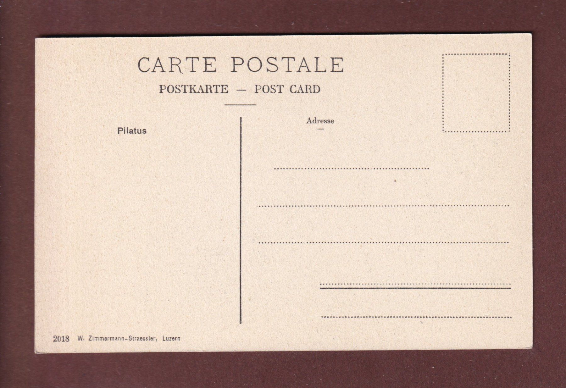 Cartoline postali: PILATUS – Usato da Pully venduto da nicecards 1