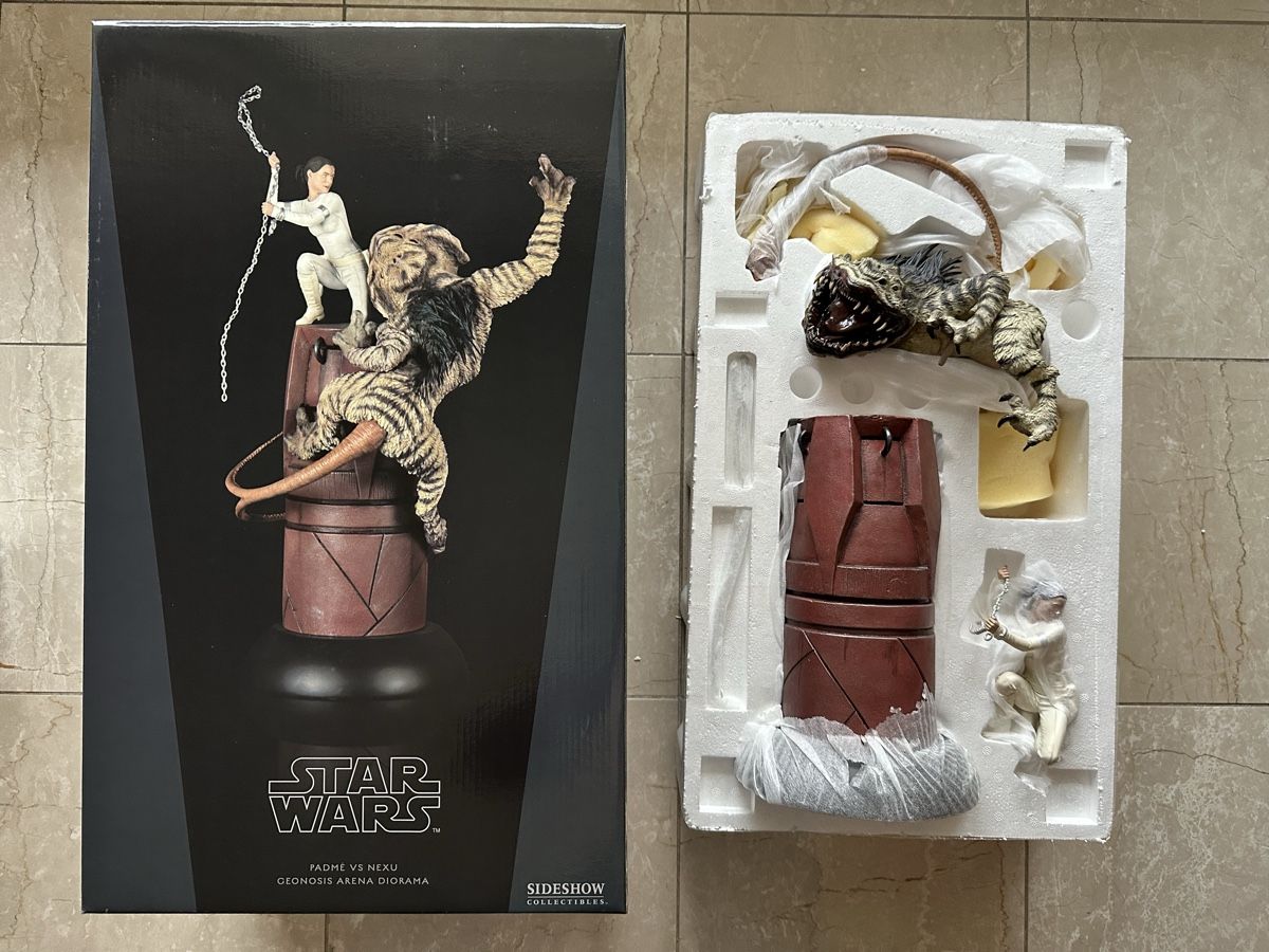 Giocattoli: Sideshow Padme vs Nexu diorama édition limitée à 750 – Nuovo e nell'imballaggio originale da Sion venduto da BricEnBroc