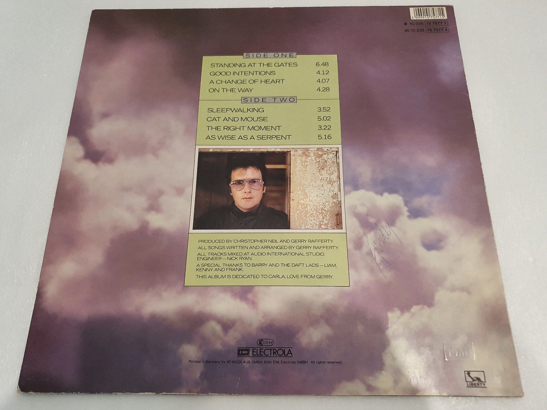 Dischi in vinile: Gerry Rafferty – Sleepwalking – Usato da Uster venduto da Vinyl-Leidenschaft 1
