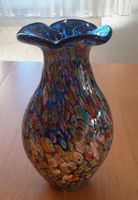 Vase Murano Glas bunt schwere Ausführung guter Zustand