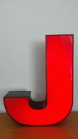 Vintage Leuchtbuchstabe J 45,5cm