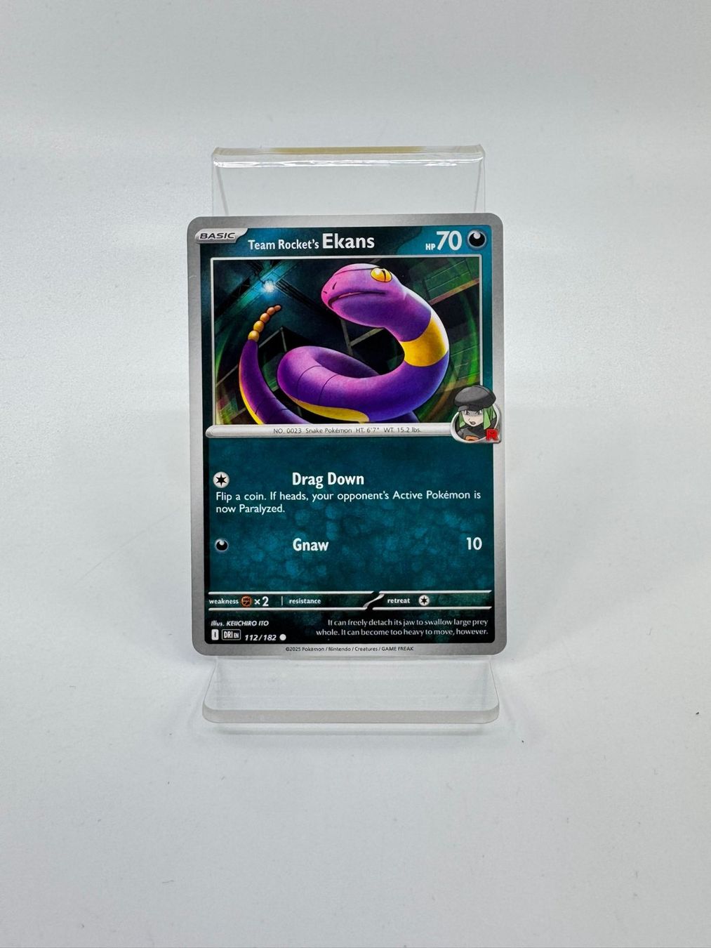Pokémon Carte collezionabili: Pokemon Team Rocket's Ekans 112/182 – Usato da Herisau venduto da Pokemon2025