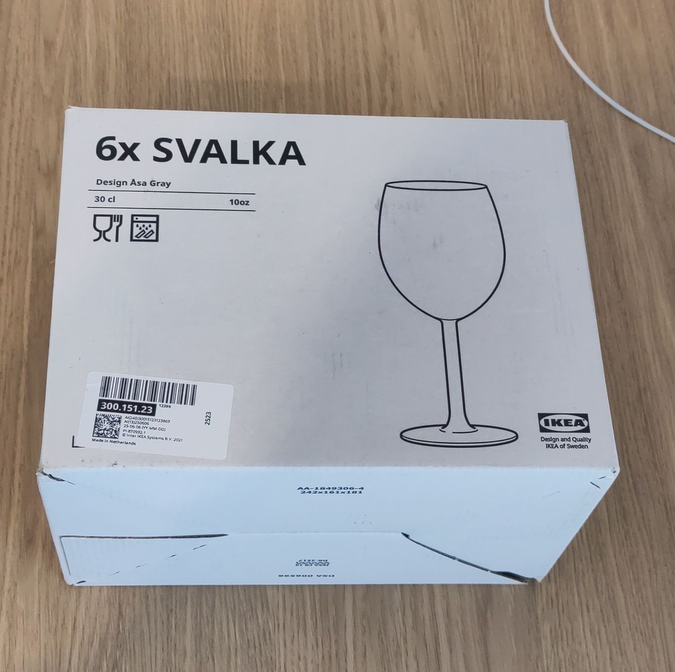 Ikea Verres: 6x IKEA SVALKA Weinglaesser  – D'occasion à Effretikon par pemko