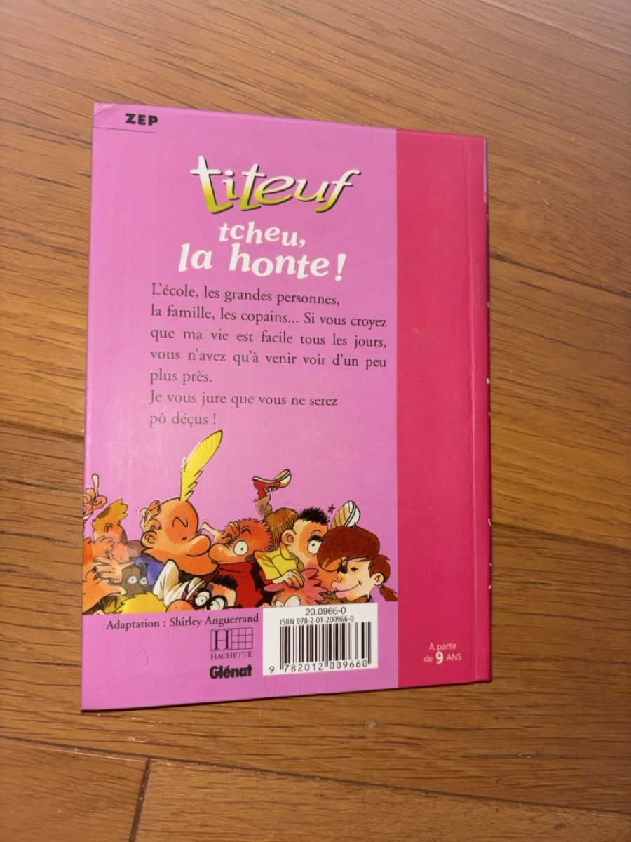 Libri: Titeuf - Tcheu, la honte !  – Usato da La Chaux-de-Fonds venduto da lea_77ly 1