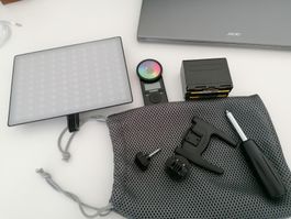 Yongnuo YN300 Air II LED Studio Lights (Set of 2)& Batteries