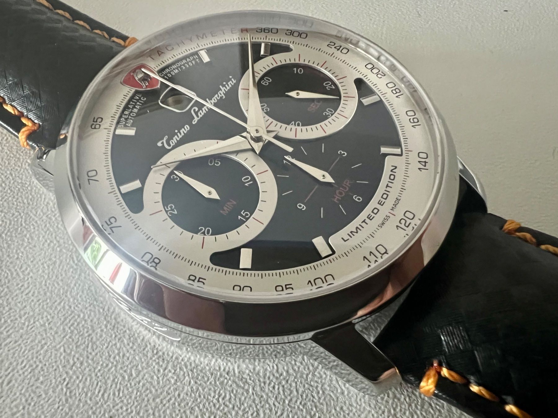Lamborghini Uhren: LAMBORGHINI 1947 Automatic Chronograph Ltd.x/100, SRP 3300.- – Neu und originalverpackt aus Le Mont-sur-Lausanne von LycaGallery 3