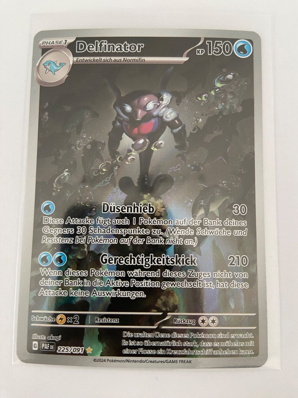Pokémon Carte collezionabili: Delfinator (PAF DE 225) aus Paldeas Schicksale! – Usato da Hasle LU venduto da P89erni01