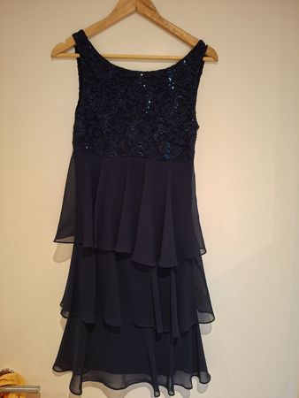 Cocktail Kleid dunkelblau Gr. 36