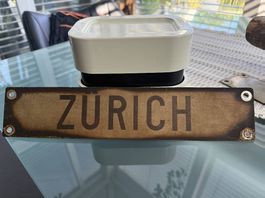 Original SBB Zuglaufschild ZÜRICH
